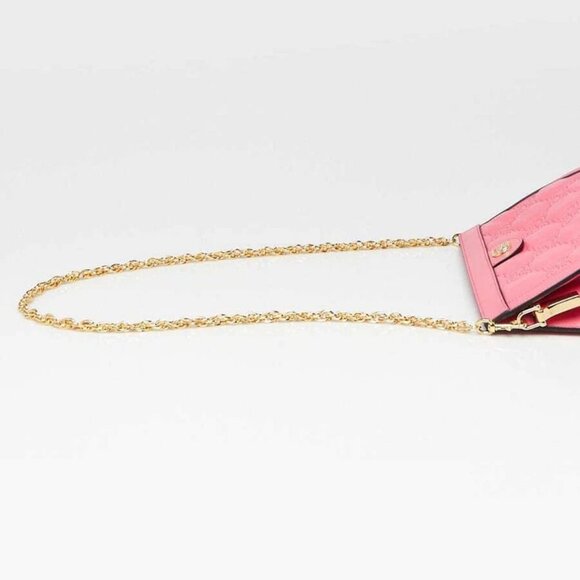 Gucci Pink GG Stitched Leather Matelassè Small Bag - Picture 7 of 11